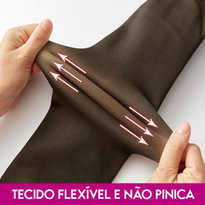 Kit 2 Meias Calças Térmicas Forradas Translúcidas Femininas Inverno Quente Confortável