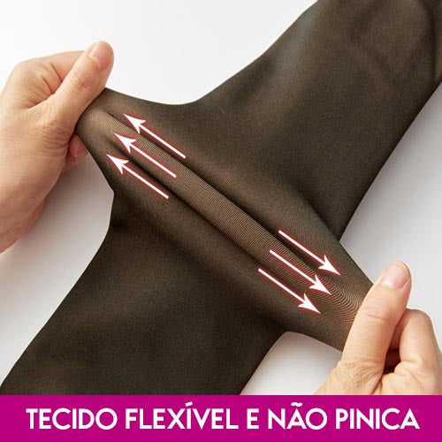 Kit 2 Meias Calças Térmicas Forradas Translúcidas Femininas Inverno Quente Confortável
