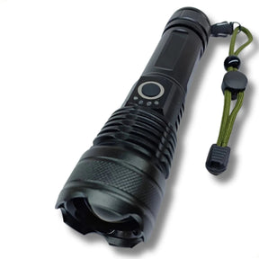 Lanterna Tática Recarregável USB T9 P50: Iluminação Extrema e Duradoura