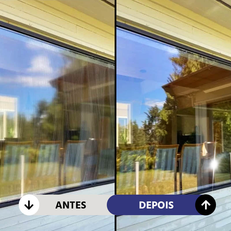 Mega Brush Limpador de Janelas Dupla Face: Vidros Brilhantes e Limpeza Rápida