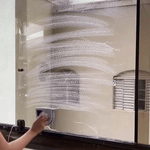 Mega Brush Limpador de Janelas Dupla Face: Vidros Brilhantes e Limpeza Rápida