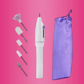 Lixa de Unha Elétrica Profissional Megapen 5 em 1 Sem Fio Portátil