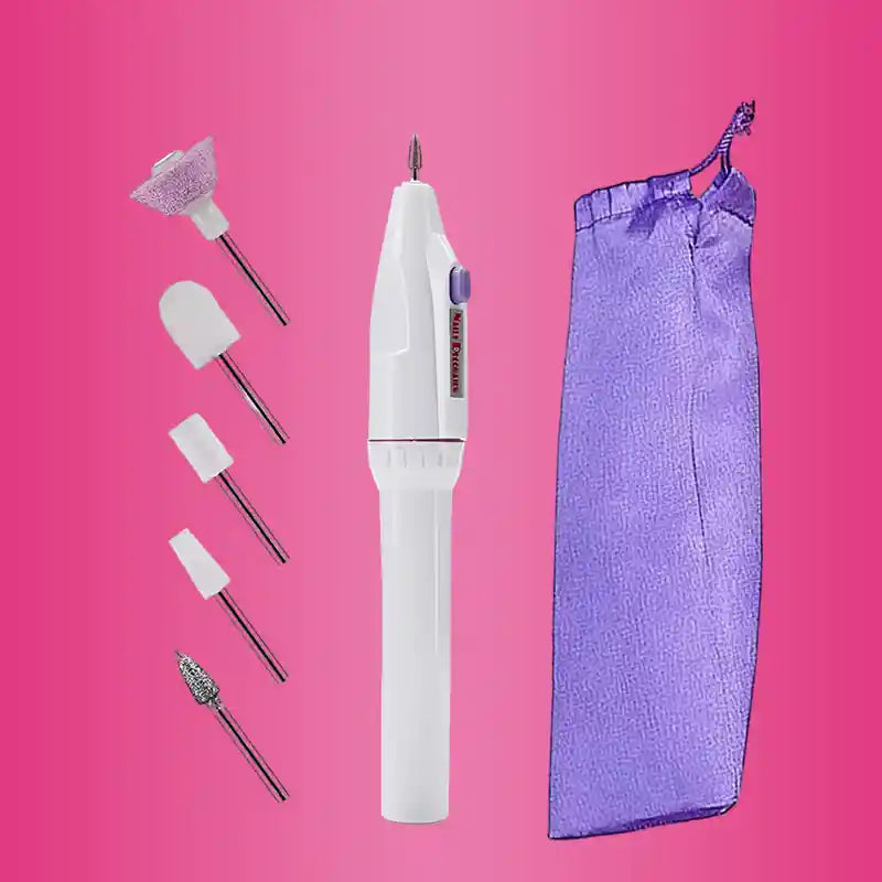 Lixa de Unha Elétrica Profissional Megapen 5 em 1 Sem Fio Portátil