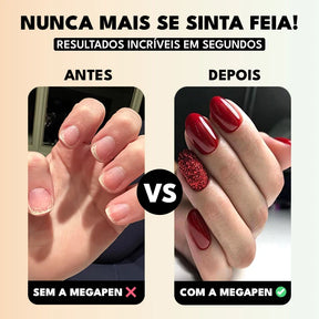Lixa Elétrica NailGlam 5 em 1 Sem Fio: Manicure Pedicure Profissional Rápida
