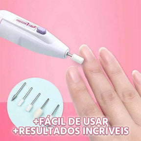 Lixa de Unha Elétrica Profissional Megapen 5 em 1 Sem Fio Portátil