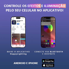 Luminária Smart Multifuncional com Carregador Sem Fio, Som Bluetooth e Despertador Integrado