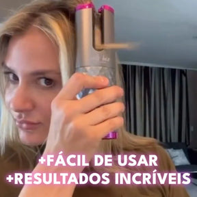 Kit Completo Cabelo 3 em 1: Escova Alisadora, Pente e Modelador Cachos Portátil