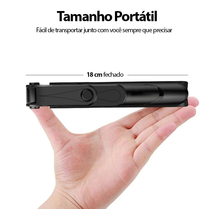 Selfiegram Tripé Bastão Selfie Multifuncional 3 em 1 Bluetooth Universal
