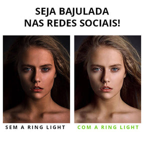 Anel de Luz LED Recarregável com Clipe para Celular: Selfie e Vídeo Perfeitos!