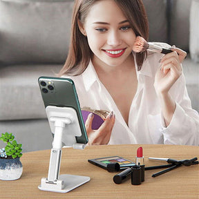 Suporte de Mesa Ergonômico Universal Ajustável para Celular e Tablet