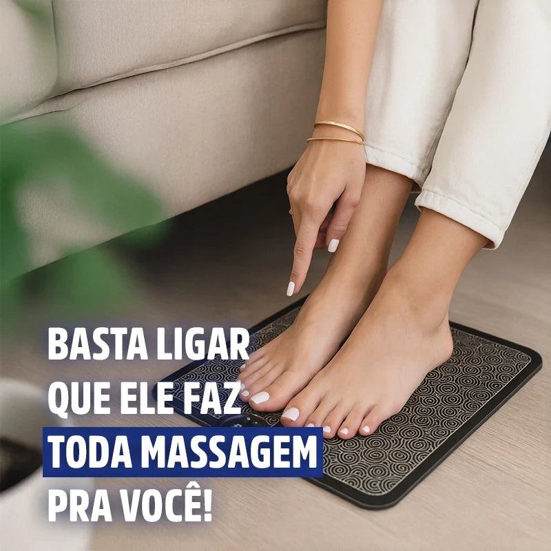 Tapete Massageador de Pés PureRelax: Alívio Rápido, Spa em Casa, Brinde Corporal