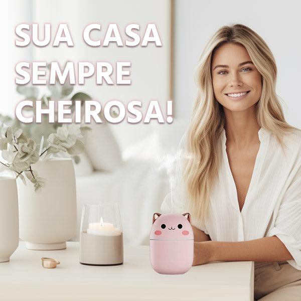 Umidificador Aromatizador Criativo USB LED: Ar Fresco, Cheiroso e Relaxamento Total