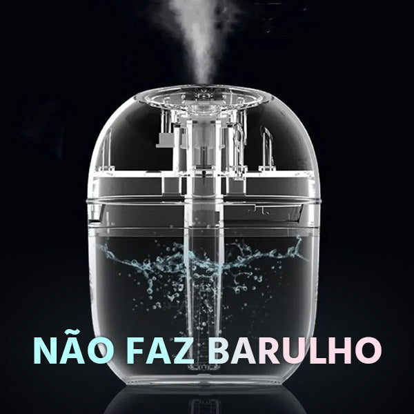 Umidificador Aromatizador Portátil USB LED: Ar Puro, Relaxamento e Bem-Estar Silencioso