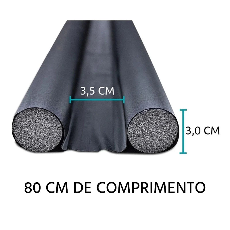 Veda Porta Ajustável Rolinho Duplo RollPro 80cm: Proteção Térmica e Anti-Insetos